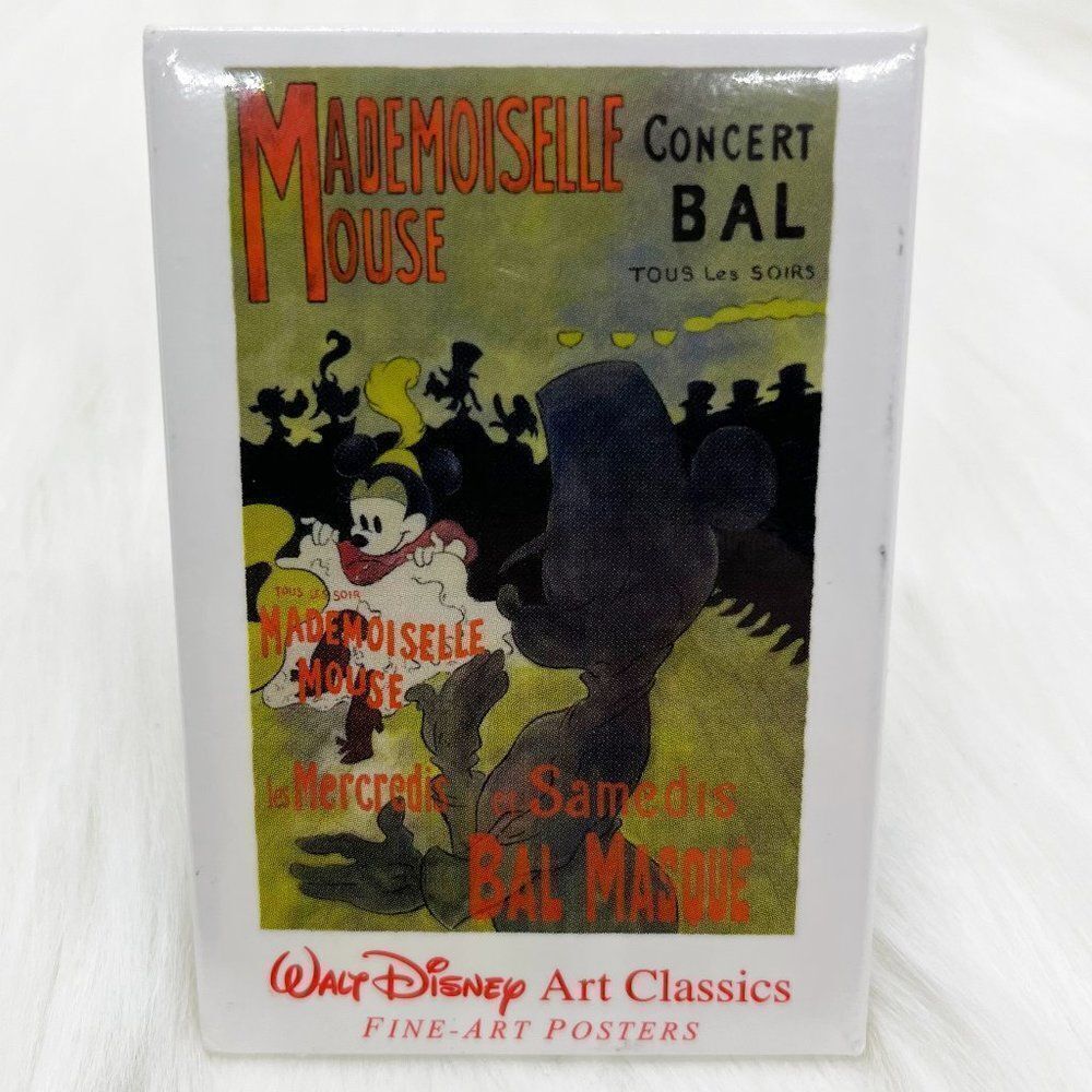 🔮 5/$25 Walt Disney Art Classics Fine Art Posters Mademoiselle Mouse Pin‎